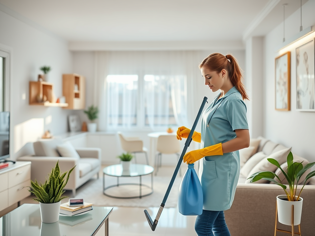 Mersin ev temizliği hizmeti veren Haydi Temizlik'in logosu veya temizlik yaparken çekilmiş bir fotoğrafı.
