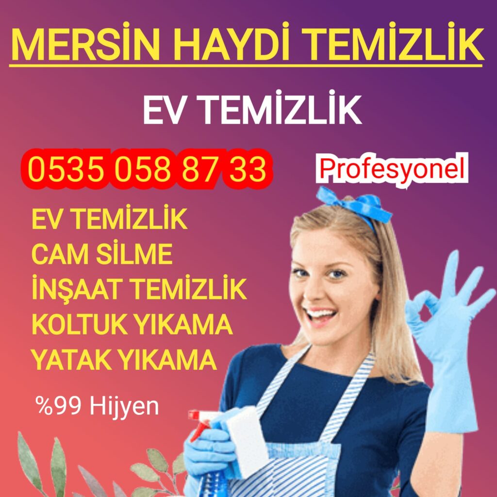 Mersinde ev temizliği için Haydi Temizlik profesyonel hizmet sunar. Hijyenik ve güvenilir temizlik çözümleri!